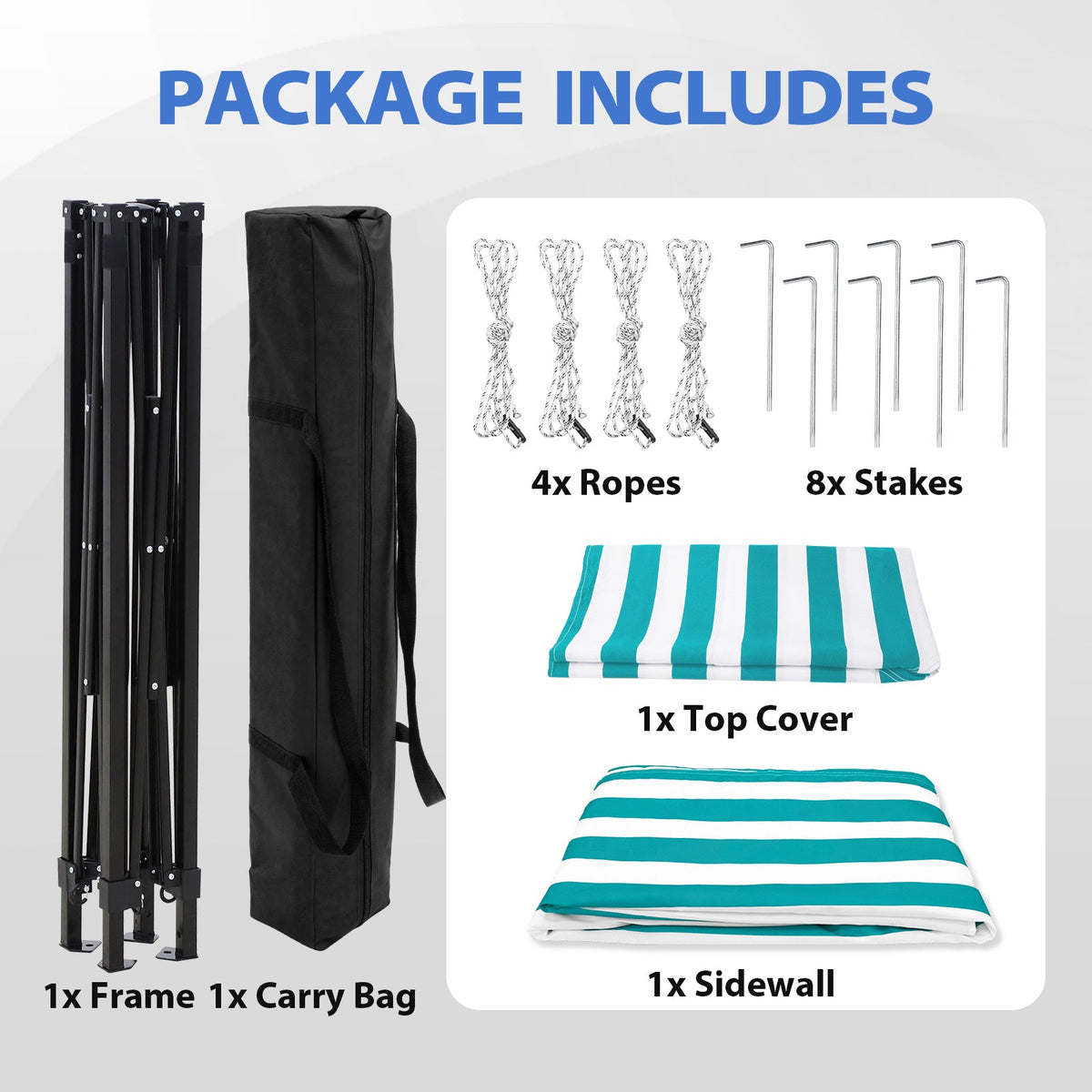 5x5 Pop Up Changing Tent, Flat Top Changing Room - Eagle Peak®