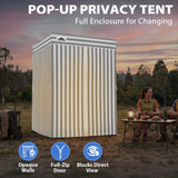 5x5 Pop Up Changing Tent, Flat Top Changing Room - Eagle Peak®