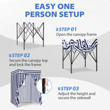 5x5 Pop Up Changing Tent, Flat Top Changing Room - Eagle Peak®