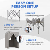 5x5 Pop Up Changing Tent, Flat Top Changing Room - Eagle Peak®