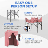 5x5 Pop Up Changing Tent, Flat Top Changing Room - Eagle Peak®