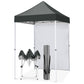 5x5 Straight Leg Pop Up Canopy Tent with One Removable Sunwall - Eagle Peak®