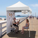 5x5 Straight Leg Pop Up Canopy Tent with One Removable Sunwall - Eagle Peak®