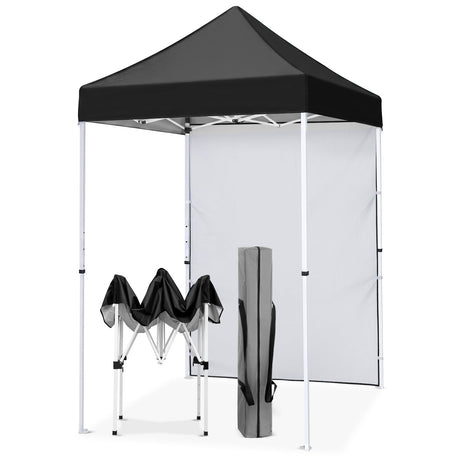 5x5 Straight Leg Pop Up Canopy Tent with One Removable Sunwall - Eagle Peak®