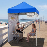 5x5 Straight Leg Pop Up Canopy Tent with One Removable Sunwall - Eagle Peak®