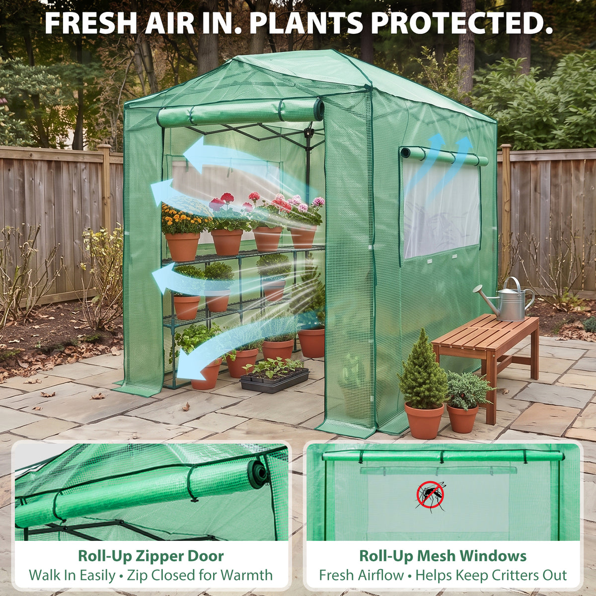 8x6 Easy Setup Pop Up Greenhouse