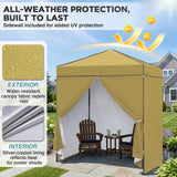 6x4 Instant Pop Up Canopy Tent  with 4 Side Wall Panels