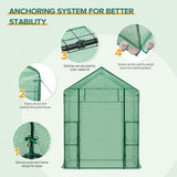 61"x28"x79"Walk in 3 - Tier Greenhouse - Eagle Peak