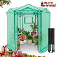 6.6x6.6 ft Hexagon Pop up Greenhouse - Eagle Peak Custom Canopy Tent