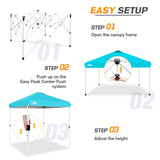 6.6x6.6 Pop Up Canopy Tent - Eagle Peak Custom Canopy Tent