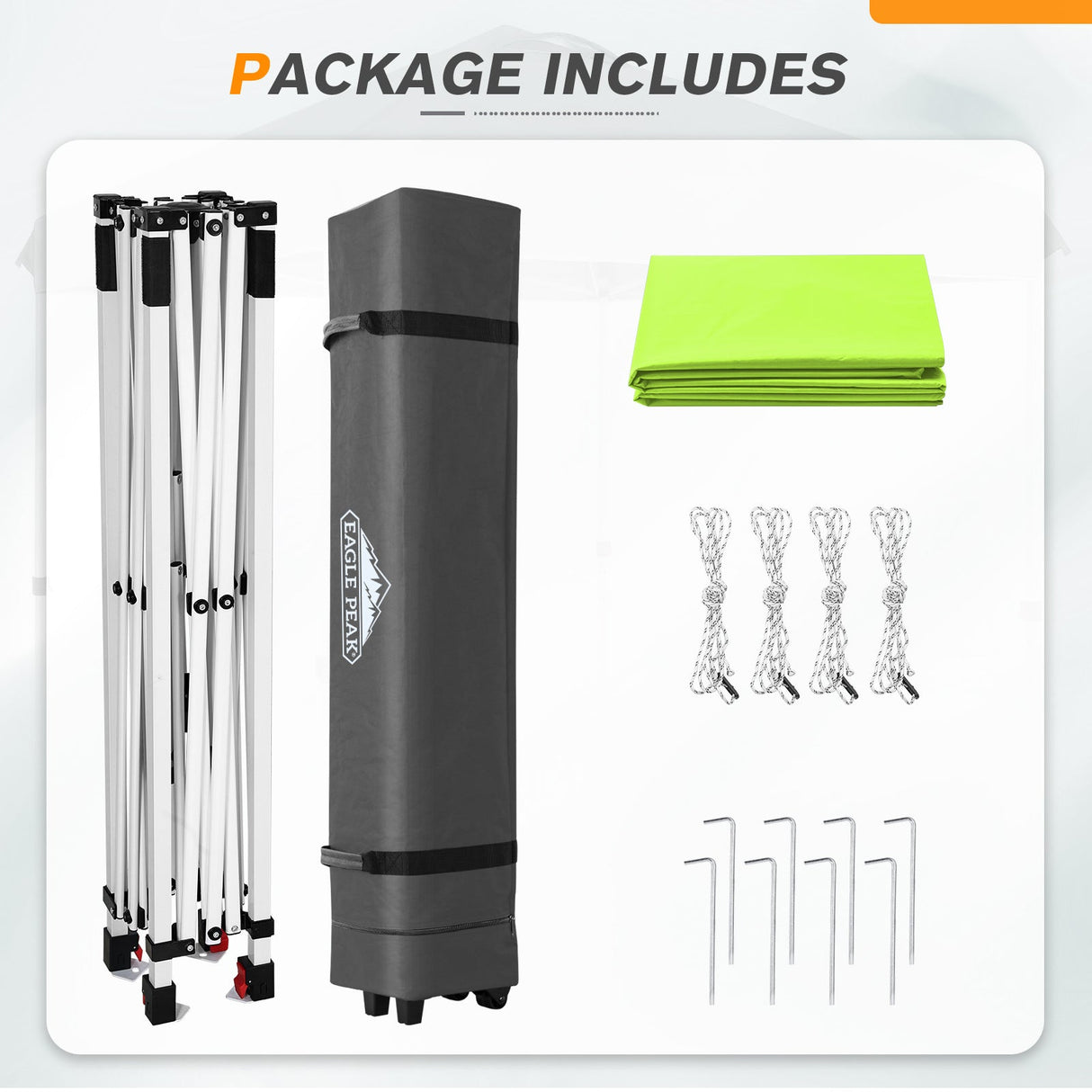 6.6x6.6 Pop Up Canopy Tent - Eagle Peak Custom Canopy Tent