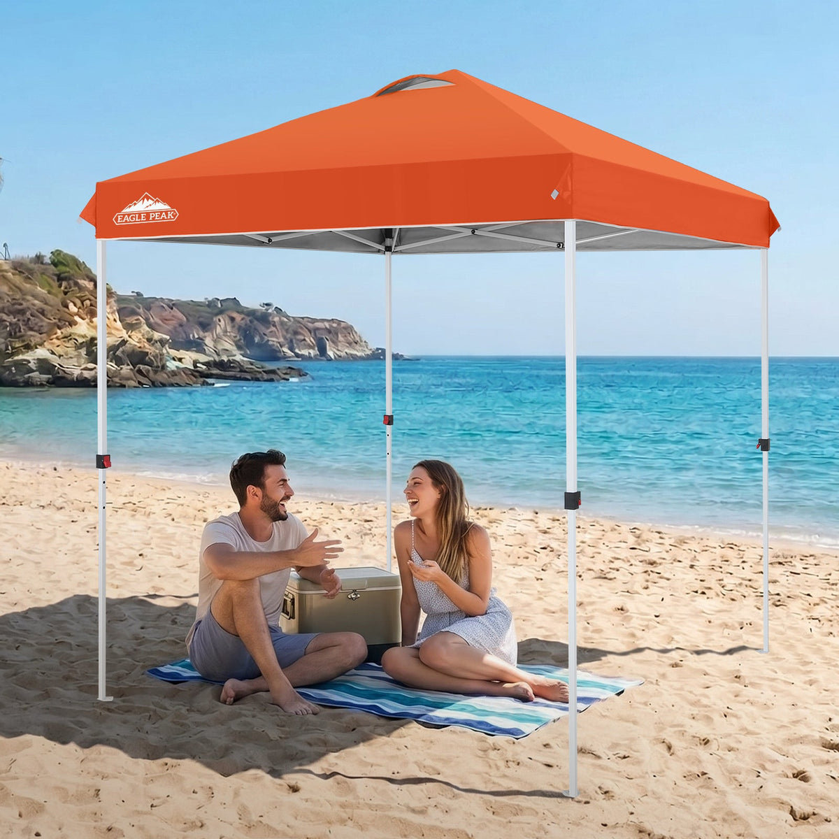 6.6x6.6 Pop Up Canopy Tent Easy Up Canopy Outdoor - Eagle Peak®