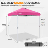 6.6x6.6 Pop Up Canopy Tent Easy Up Canopy Outdoor - Eagle Peak®