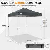 6.6x6.6 Pop Up Canopy Tent Easy Up Canopy Outdoor - Eagle Peak®