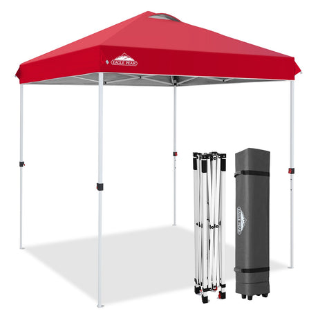 6.6x6.6 Pop Up Canopy Tent Easy Up Canopy Outdoor - Eagle Peak®