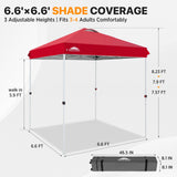 6.6x6.6 Pop Up Canopy Tent Easy Up Canopy Outdoor - Eagle Peak®