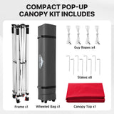 6.6x6.6 Pop Up Canopy Tent Easy Up Canopy Outdoor - Eagle Peak®