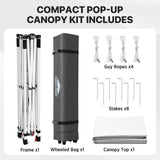 6.6x6.6 Pop Up Canopy Tent Easy Up Canopy Outdoor - Eagle Peak®
