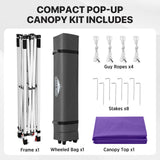 6.6x6.6 Pop Up Canopy Tent Easy Up Canopy Outdoor - Eagle Peak®