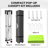 6.6x6.6 Pop Up Canopy Tent Easy Up Canopy Outdoor - Eagle Peak®