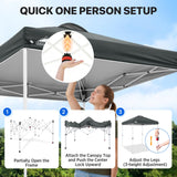 6.6x6.6 Pop Up Canopy Tent Easy Up Canopy Outdoor - Eagle Peak®