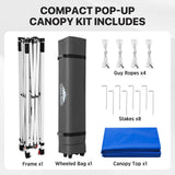 6.6x6.6 Pop Up Canopy Tent Easy Up Canopy Outdoor - Eagle Peak®