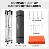 6.6x6.6 Pop Up Canopy Tent Easy Up Canopy Outdoor - Eagle Peak®