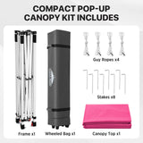 6.6x6.6 Pop Up Canopy Tent Easy Up Canopy Outdoor - Eagle Peak®