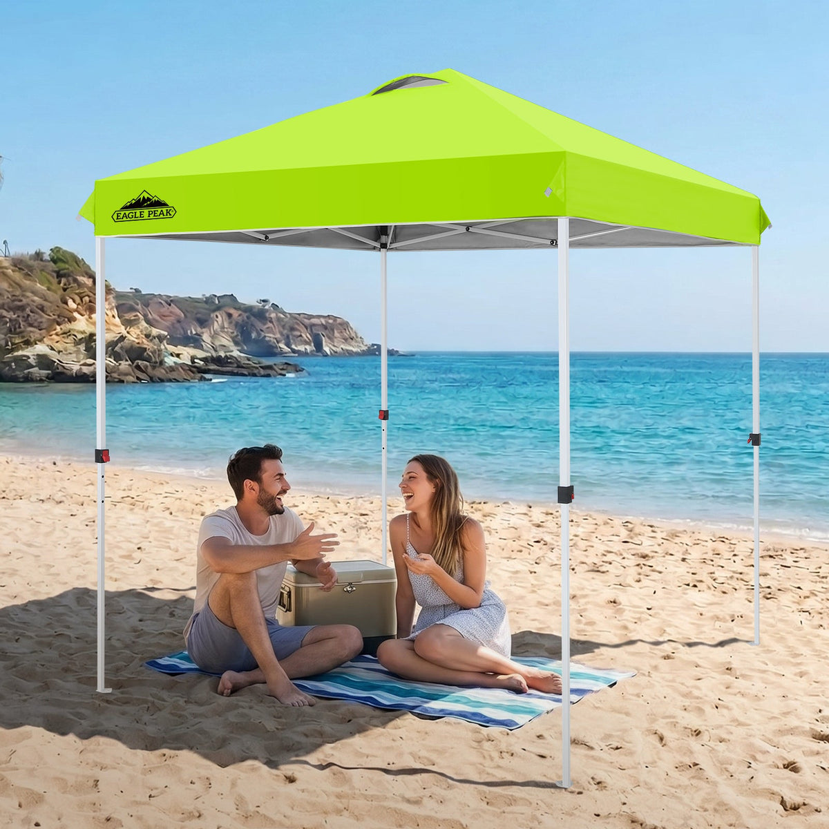 6.6x6.6 Pop Up Canopy Tent Easy Up Canopy Outdoor - Eagle Peak®