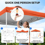 6.6x6.6 Pop Up Canopy Tent Easy Up Canopy Outdoor - Eagle Peak®