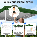 6.6x6.6 Pop Up Canopy Tent Easy Up Canopy Outdoor - Eagle Peak®