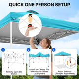 6.6x6.6 Pop Up Canopy Tent Easy Up Canopy Outdoor - Eagle Peak®