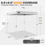 6.6x6.6 Pop Up Canopy Tent Easy Up Canopy Outdoor - Eagle Peak®