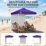 6.6x6.6 Pop Up Canopy Tent with 1 Sidewall - Eagle Peak®