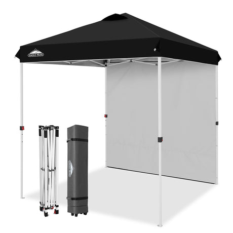 6.6x6.6 Pop Up Canopy Tent with 1 Sidewall - Eagle Peak®