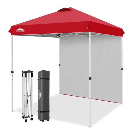 6.6x6.6 Pop Up Canopy Tent with 1 Sidewall - Eagle Peak®