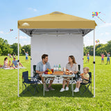6.6x6.6 Pop Up Canopy Tent with 1 Sidewall - Eagle Peak®