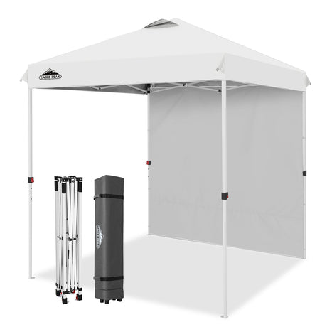 6.6x6.6 Pop Up Canopy Tent with 1 Sidewall - Eagle Peak®