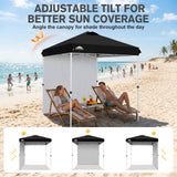 6.6x6.6 Pop Up Canopy Tent with 1 Sidewall - Eagle Peak®