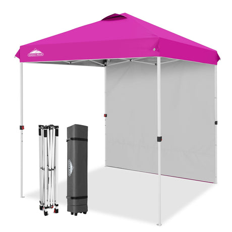 6.6x6.6 Pop Up Canopy Tent with 1 Sidewall - Eagle Peak®