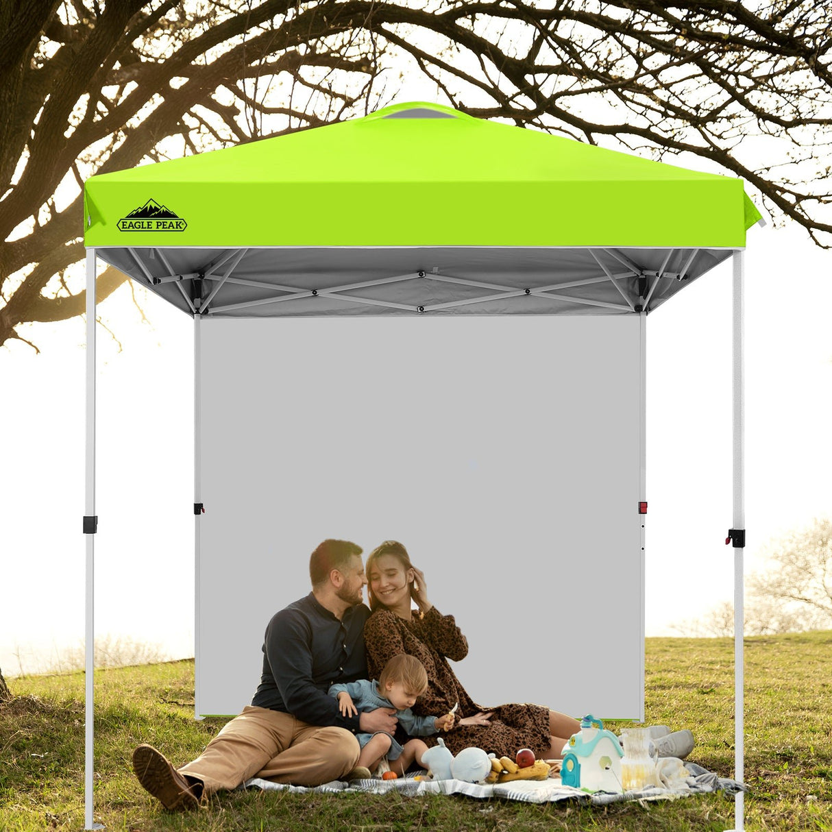 6.6x6.6 Pop Up Canopy Tent with Sidewall - Eagle Peak Custom Canopy Tent