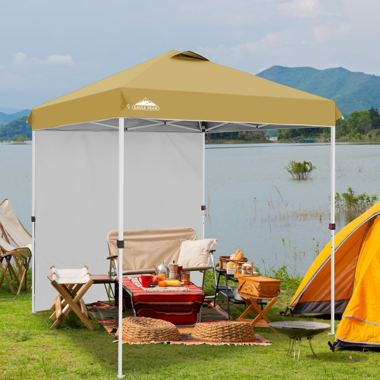 6.6x6.6 Pop Up Canopy Tent with Sidewall - Eagle Peak Custom Canopy Tent