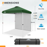 6.6x6.6 Pop Up Canopy Tent with Sidewall - Eagle Peak Custom Canopy Tent