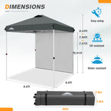 6.6x6.6 Pop Up Canopy Tent with Sidewall - Eagle Peak Custom Canopy Tent