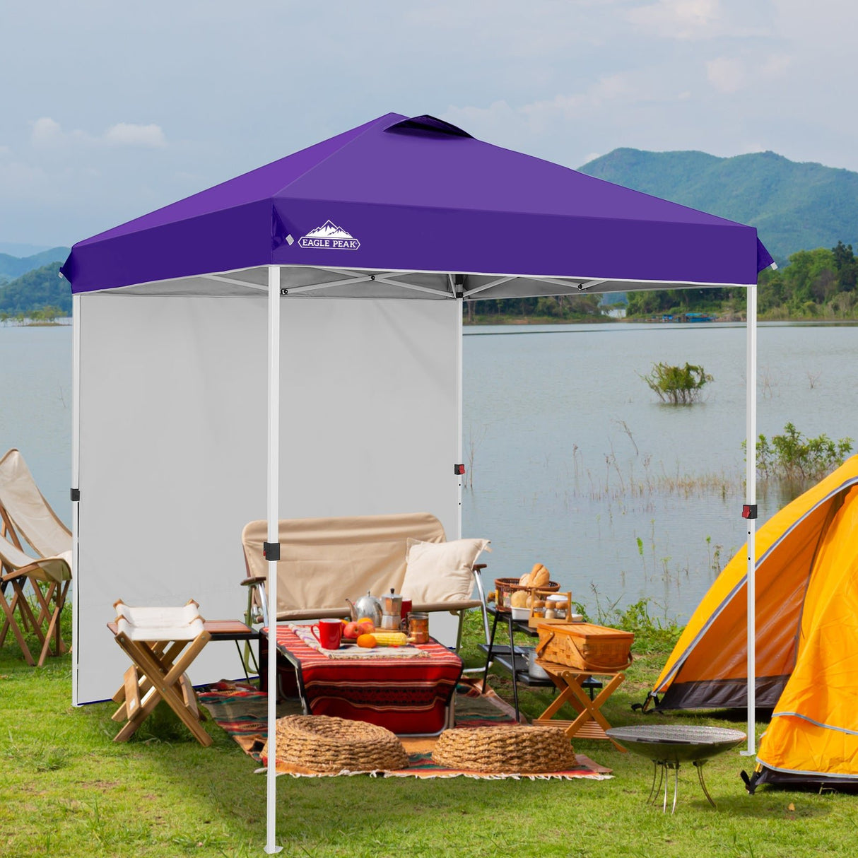 6.6x6.6 Pop Up Canopy Tent with Sidewall - Eagle Peak Custom Canopy Tent