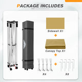 6.6x6.6 Pop Up Canopy Tent with Sidewall - Eagle Peak Custom Canopy Tent