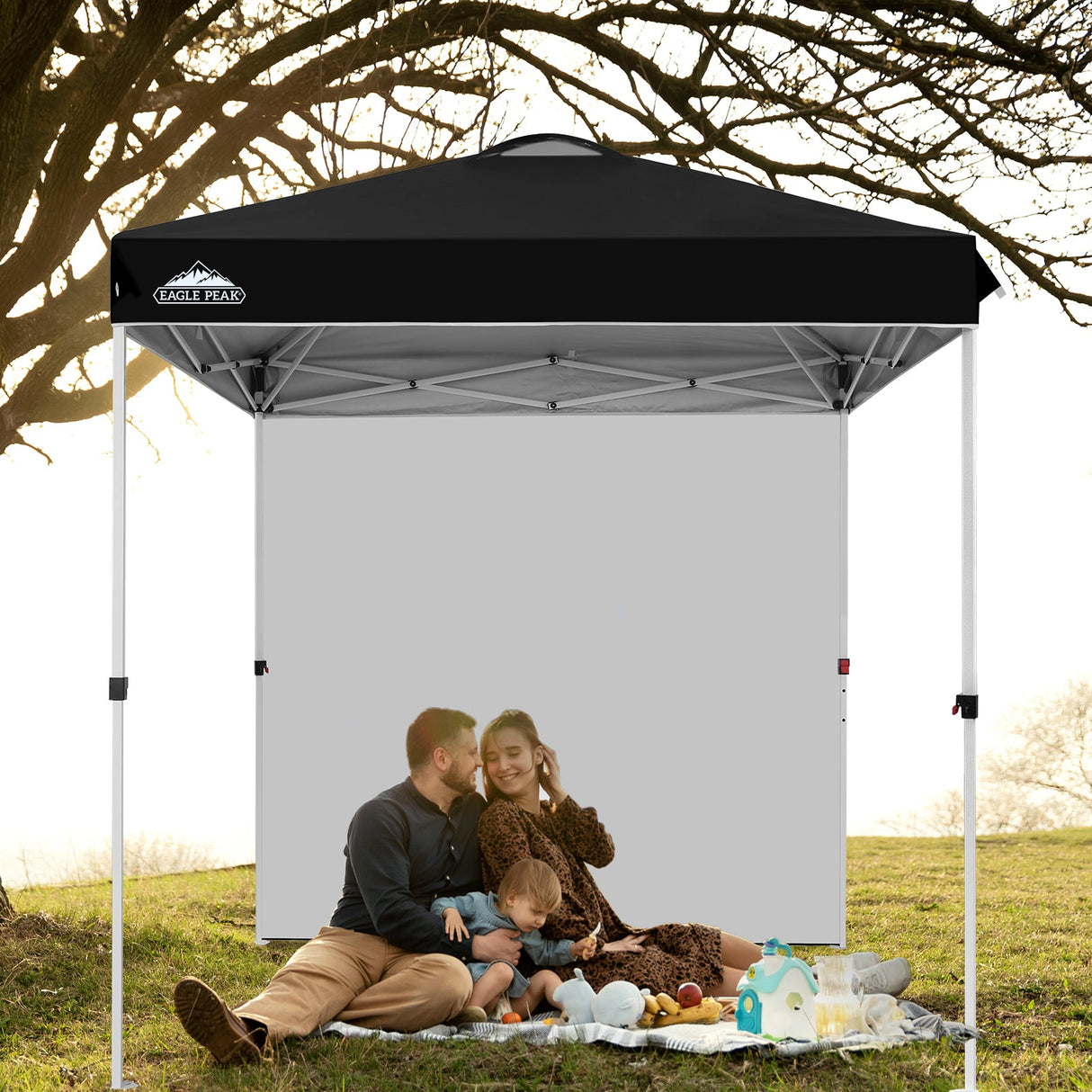 6.6x6.6 Pop Up Canopy Tent with Sidewall - Eagle Peak Custom Canopy Tent