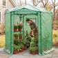 6.6x6.6/8.5x8.5 Easy Setup Pop Up Greenhouse, Hexagon - Eagle Peak®