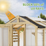 6.7x6x7.7 ft / 6.7x7.8x7.7 ft/ 6.7x9.7x7.7 ft Wood Greenhouse - Eagle Peak Custom Canopy Tent