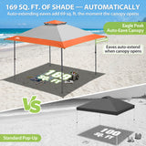 13x13 Straight Leg Pop Up Canopy Tent with 169 sqft of Shade